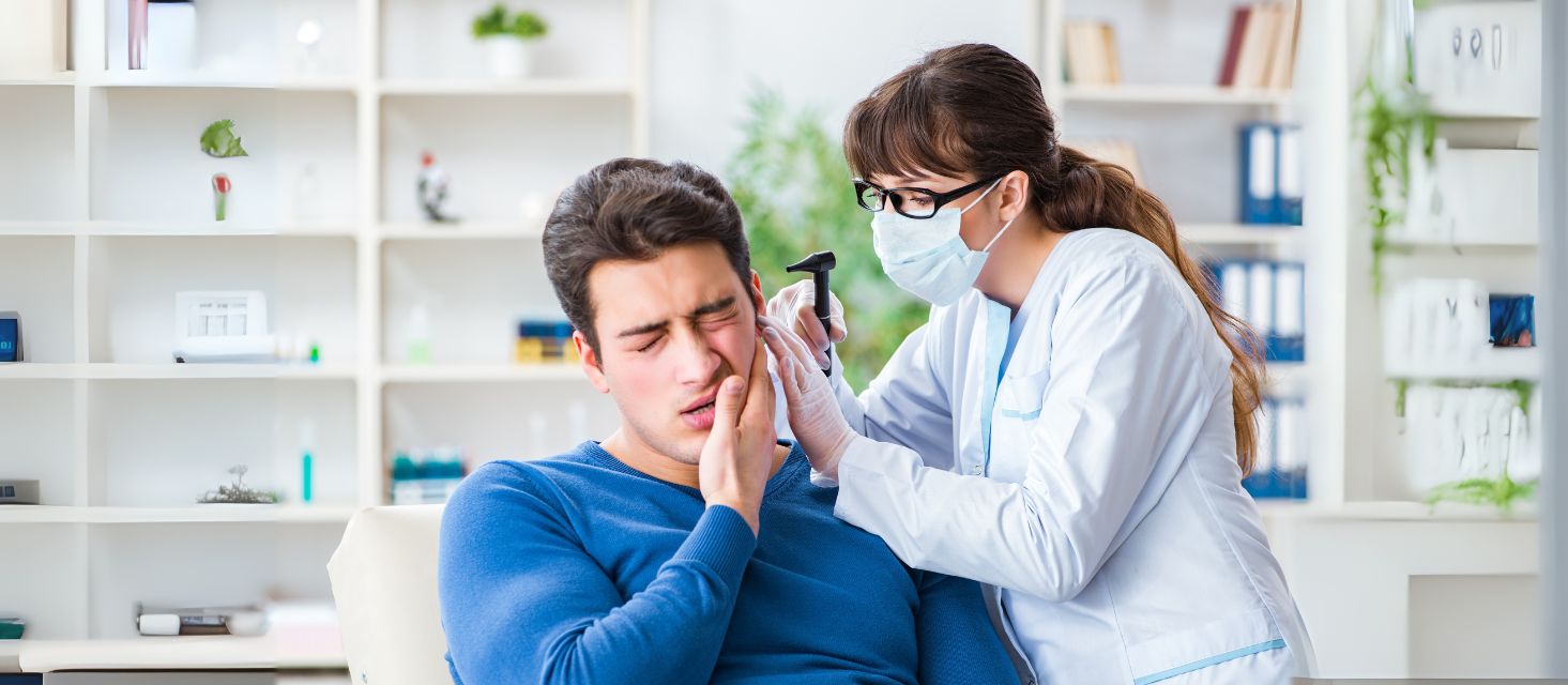 draining fluid in ear